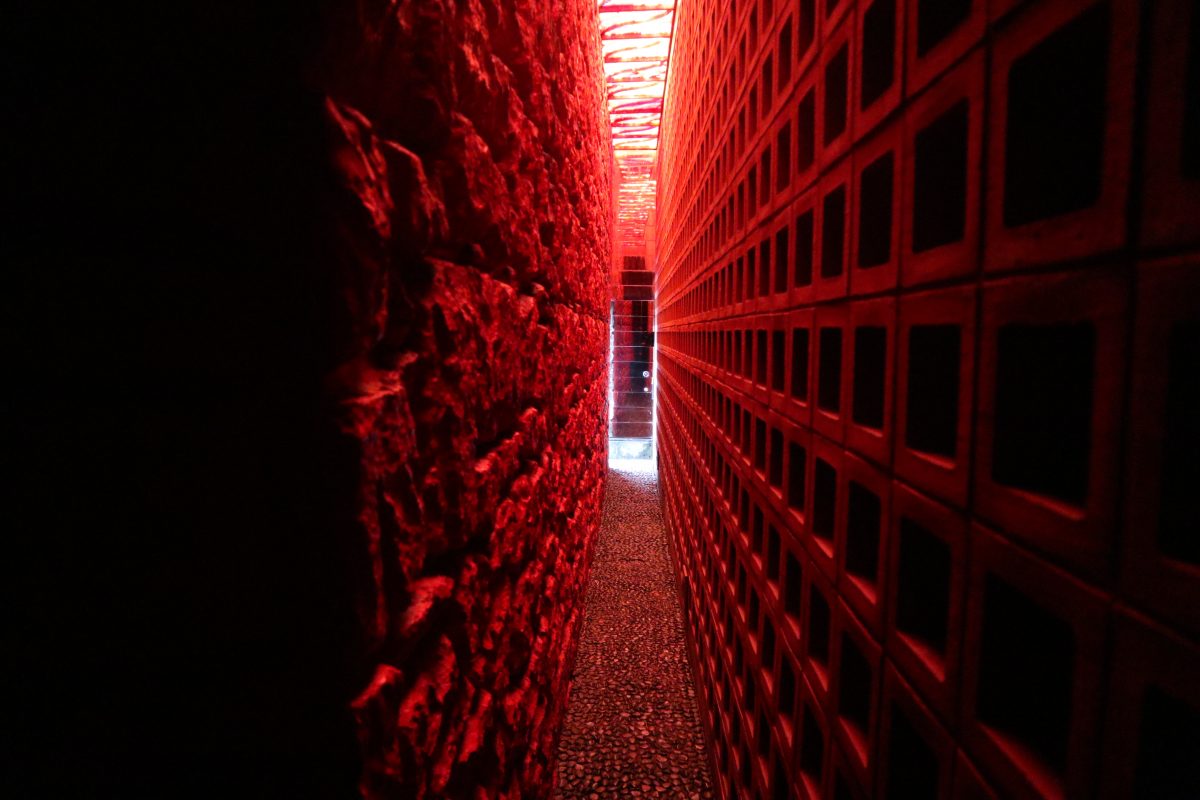 The red Hell corridor at Mandara Yuen