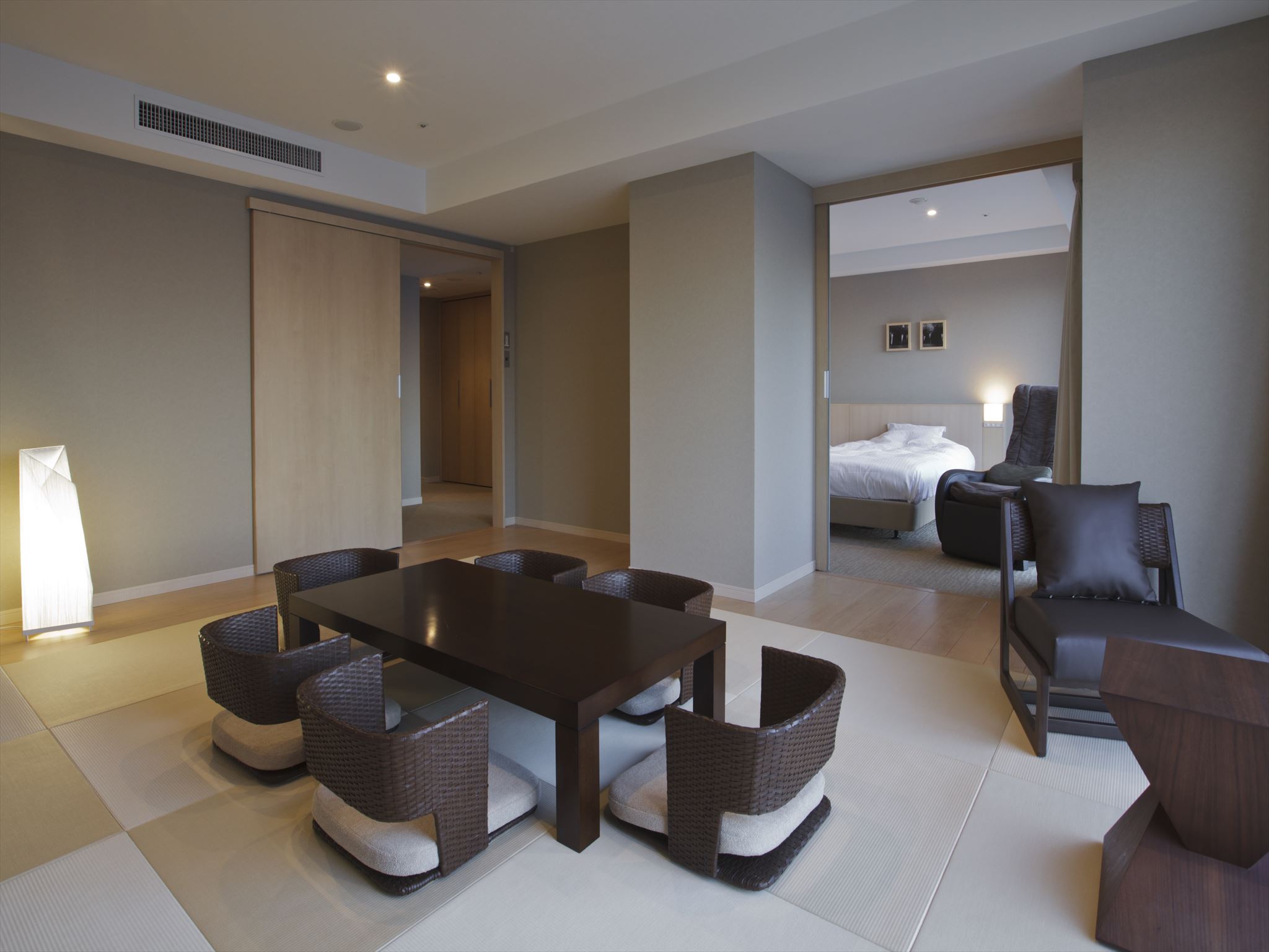 The family room tatami side at Atami Seaside