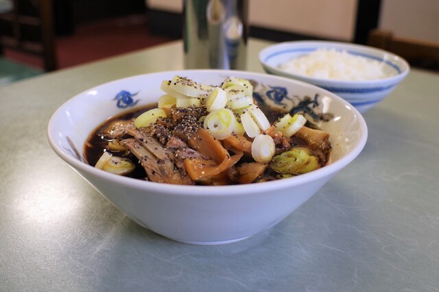 A bowl of Toyama black ramen at Nishicho Taiki